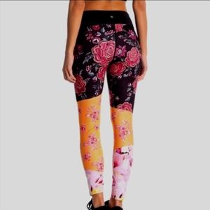 Floral Contrast Block Nanette Lepore Yoga Pants